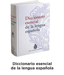 Portada del diccionario esencial de la lengua española.
