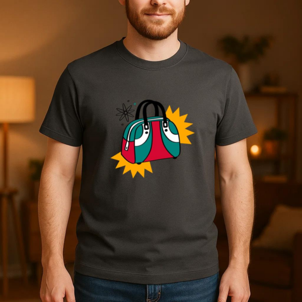 Bag Retro Bowling  O T-Shirt - Image 4