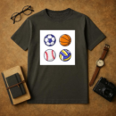 Ball Sports Design Cover T-Shirt
