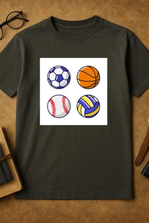 Ball Sports Design Cover T-Shirt