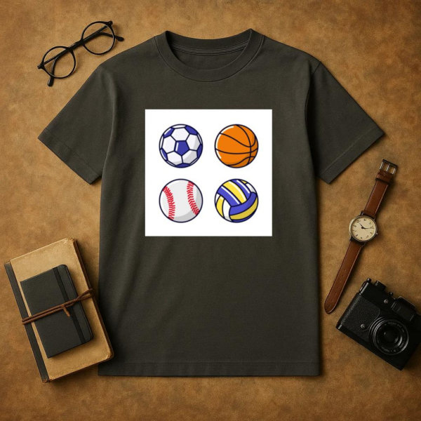 Ball Sports Design Cover T-Shirt