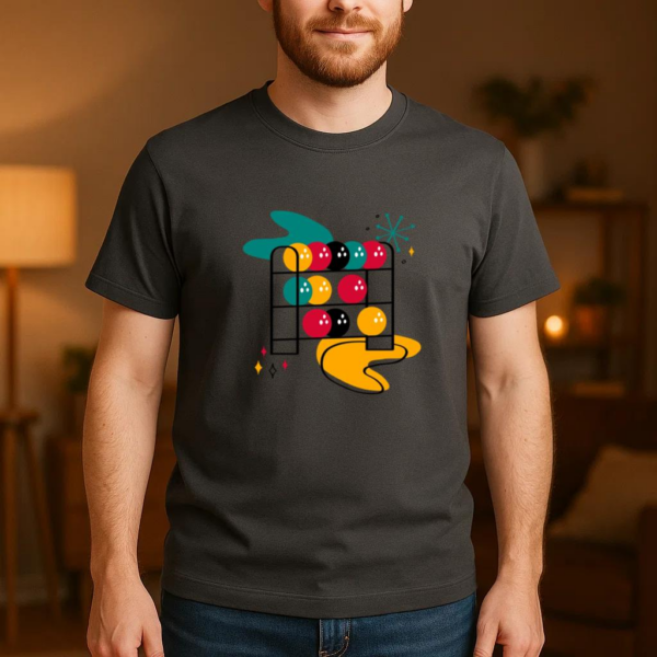 Ball Stand Retro Bowling T-Shirt - Image 4