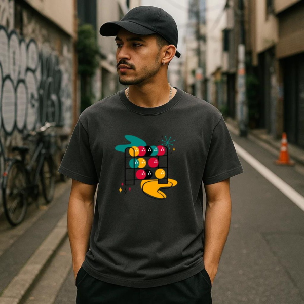 Ball Stand Retro Bowling T-Shirt - Image 3