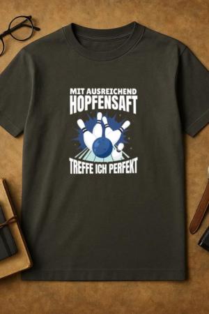 Bowling And Beer T Shirt Design T-Shirt