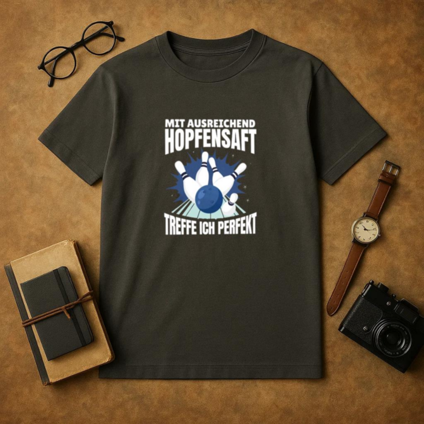 Bowling And Beer T Shirt Design T-Shirt