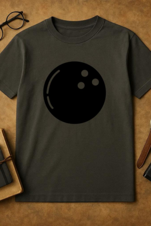 Bowling Ball Filled Stroke T-Shirt