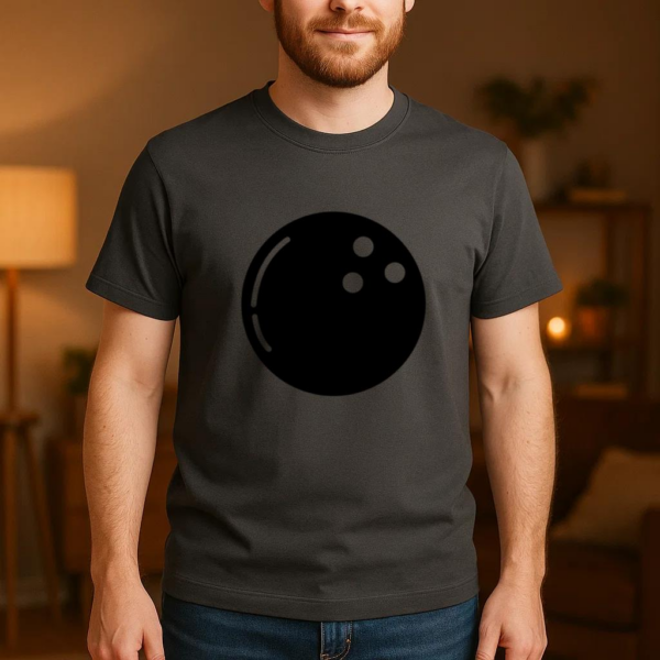 Bowling Ball Filled Stroke T-Shirt - Image 4