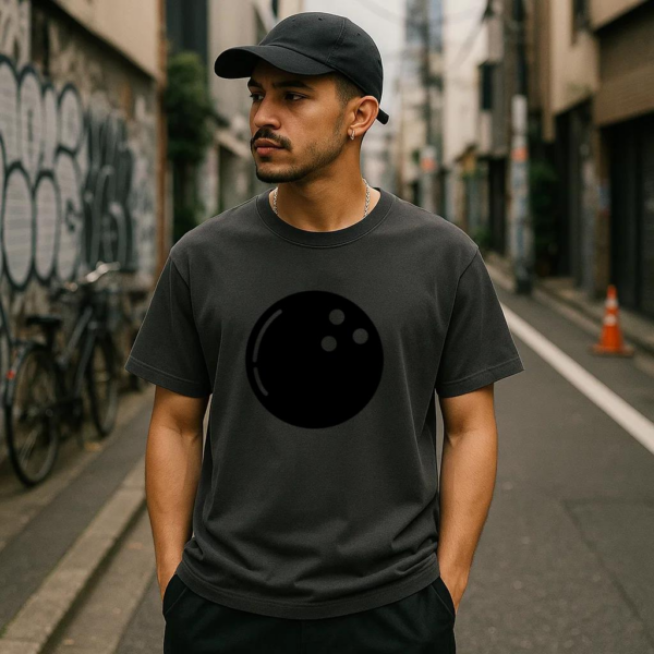 Bowling Ball Filled Stroke T-Shirt - Image 3