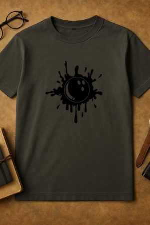Bowling Ball Ink Stain T-Shirt