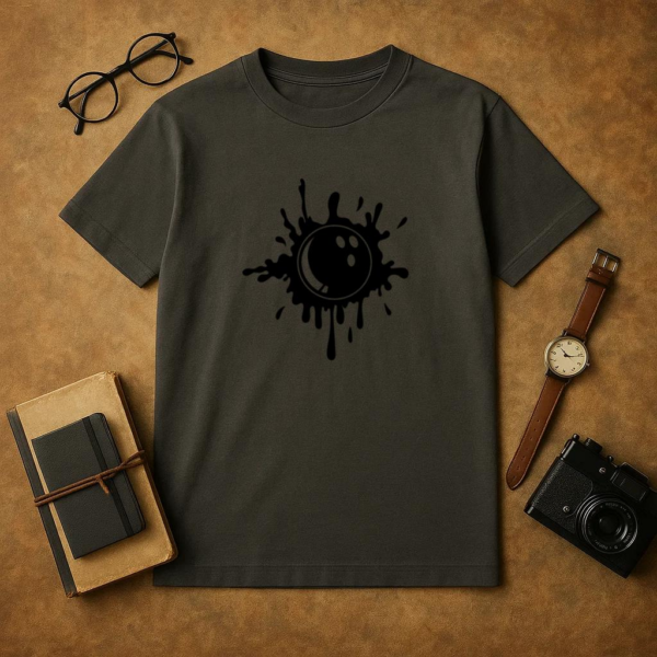 Bowling Ball Ink Stain T-Shirt