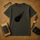 Bowling Ball Sport On Fire T-Shirt