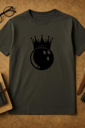 Bowling Ball With Crown T-Shirt
