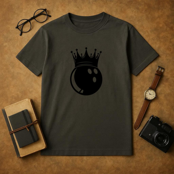 Bowling Ball With Crown T-Shirt