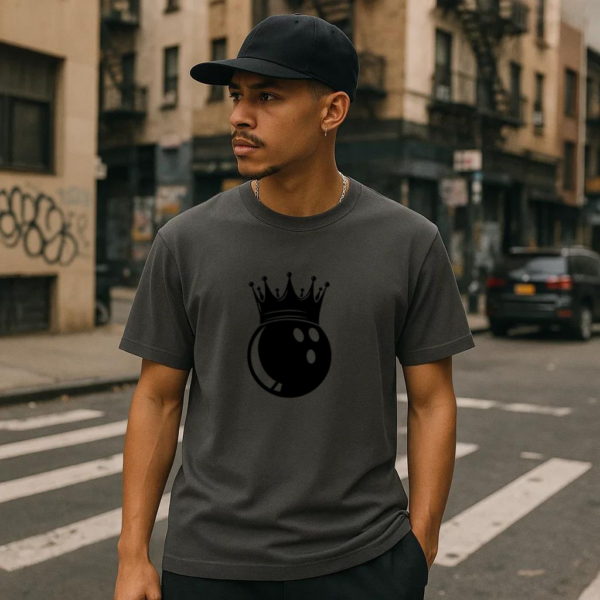 Bowling Ball With Crown T-Shirt - Image 2