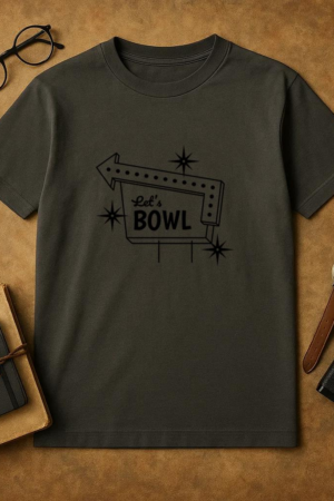 Bowling Center Filled Stroke Sign T-Shirt