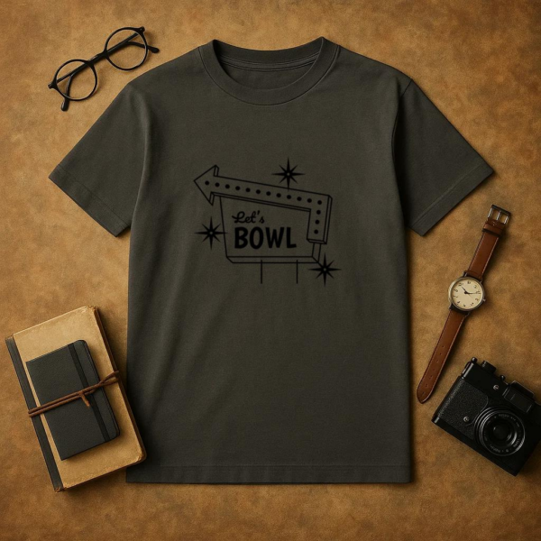 Bowling Center Filled Stroke Sign T-Shirt