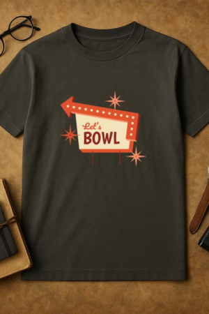 Bowling Center Retro Sign T-Shirt