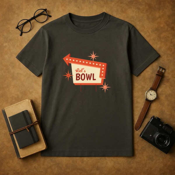 Bowling Center Retro Sign T-Shirt