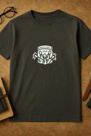 Bowling Club Badge Design T-Shirt