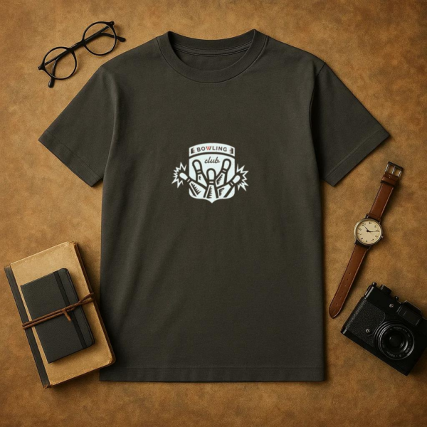 Bowling Club Badge Design T-Shirt