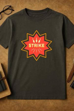 Bowling Color Stroke Quote Strike T-Shirt