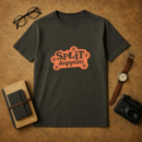 Bowling Cut Out Quote Split Happens T-Shirt