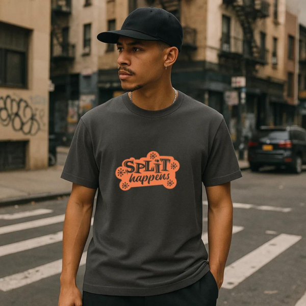 Bowling Cut Out Quote Split Happens T-Shirt - Image 2