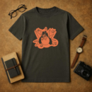 Bowling Cut Out Retro Ball And Pins T-Shirt