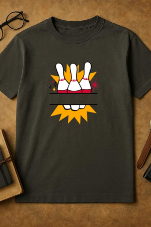 Bowling Pins Retro T-Shirt