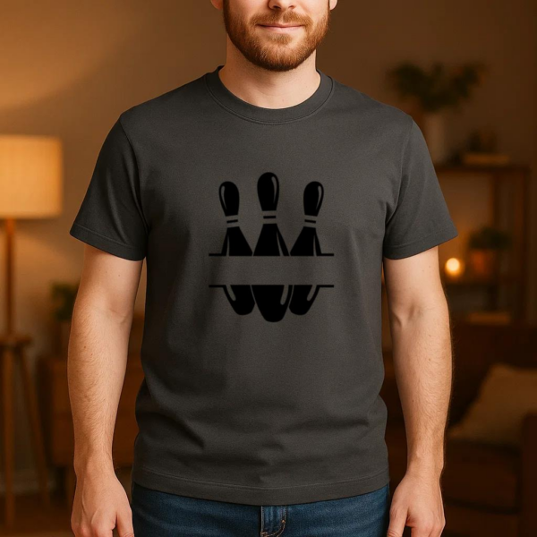 Bowling Pins Sport Labels T-Shirt - Image 4