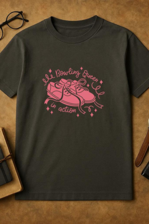 Bowling Queen Design T-Shirt