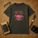 Bowling Queen Pink Design T-Shirt
