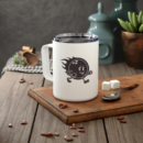 Bowling Retro Cartoon Ball Insulated Coffee Mug 10oz