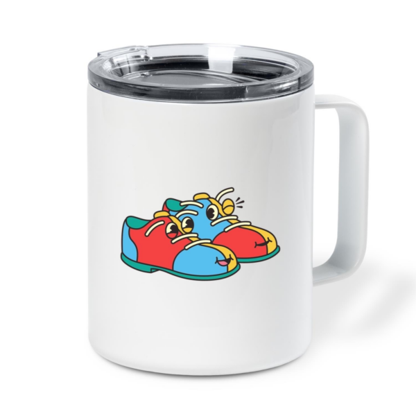 Bowling Shoes Retro Cartoon Insulated Coffee Mug 10oz