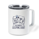 Bowling Sleeping Shirt T Shirt Design Insulated Coffee Mug 10oz
