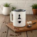 Bowling Sport Pin Label Insulated Coffee Mug 10oz