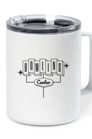 Bowling Stroke Center Signs Insulated Coffee Mug 10oz
