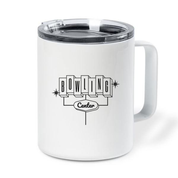 Bowling Stroke Center Signs Insulated Coffee Mug 10oz