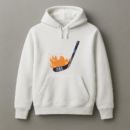 Hockey Stick On Fire Illustration Hoodie