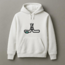 Hockey Sticks And Puck Icon Hoodie