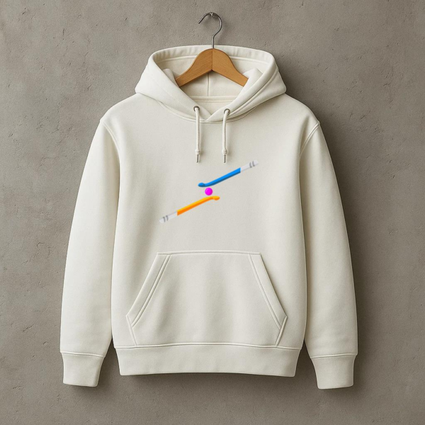 Hockey Sticks Flat Hoodie - Image 3