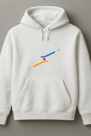 Hockey Sticks Flat Hoodie