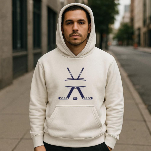 Hockey Sticks Label Cut Out Hoodie - Image 4