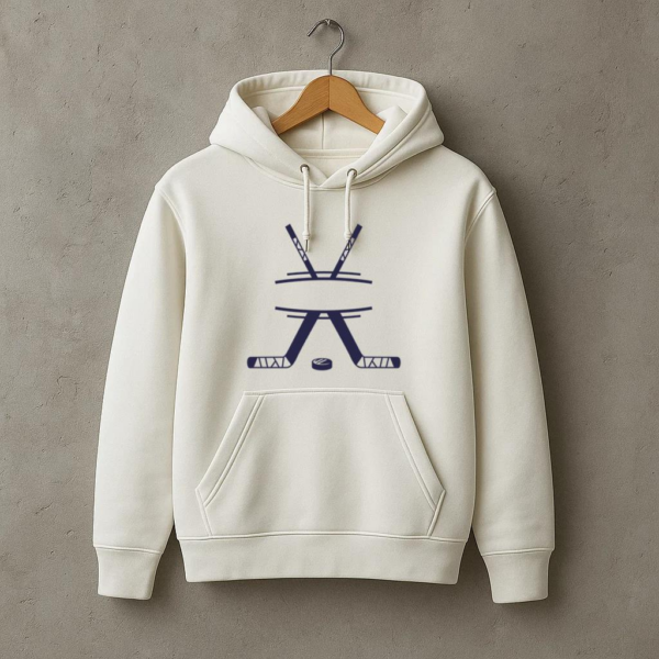 Hockey Sticks Label Cut Out Hoodie - Image 3