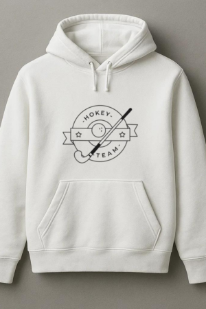 Hockey Team Stick Ball Badge Stroke Hoodie