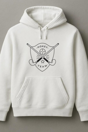 Hockey Team Stick Ball Star Badge Stroke Hoodie