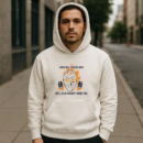 Ice Hockey Helmet Badge Quote Flat Hoodie