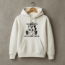 Ice Hockey Helmet Badge Quote Hoodie