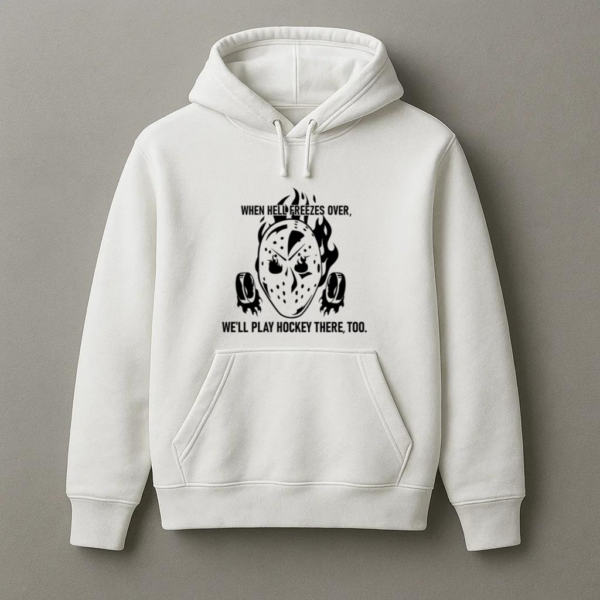 Ice Hockey Helmet Badge Quote Hoodie