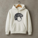 Ice Hockey Helmet Flat Icon Hoodie